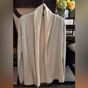 Women's Gray Open Front Cardigan